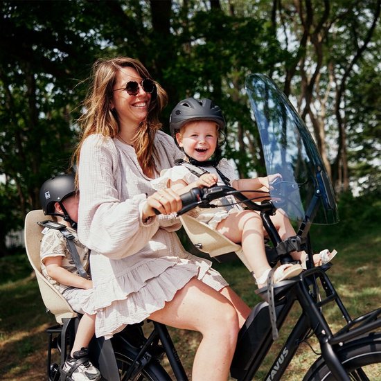 Urban Iki BIO Fietsstoeltje Achter Ta–ke Frame montage - Oishi Beige/ Bincho Black van Urban Iki — afbeelding 3