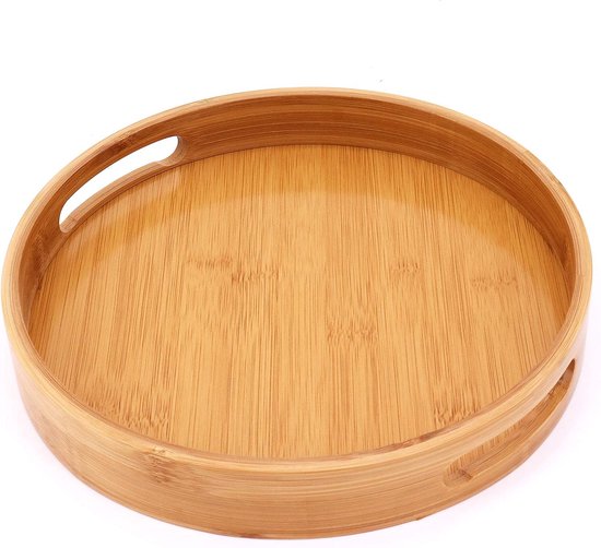 Bamboe dienblad met handgrepen, ideeën voor diner, thee