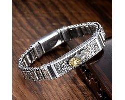 Donley - Buddha Buddha Armband - Ambachtelijke Buddha Armband - Boeddhistische retro armband - Mantra Armband - Retro buddha mantra armband - 18 cm - goude draak buddha Donley - Buddha Buddha Armband - Ambachtelijke Buddha Armband - Boeddhistische retro armband - Mantra Armband - Retro buddha mantra armband - 18 cm - goude draak buddha