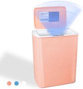 Touchless Prullenbak 3.7Gallon/14L - Automatische Infrarood Sensor - Smart Vuilnisbakken voor Thuis Slaapkamer Keuken - Roze