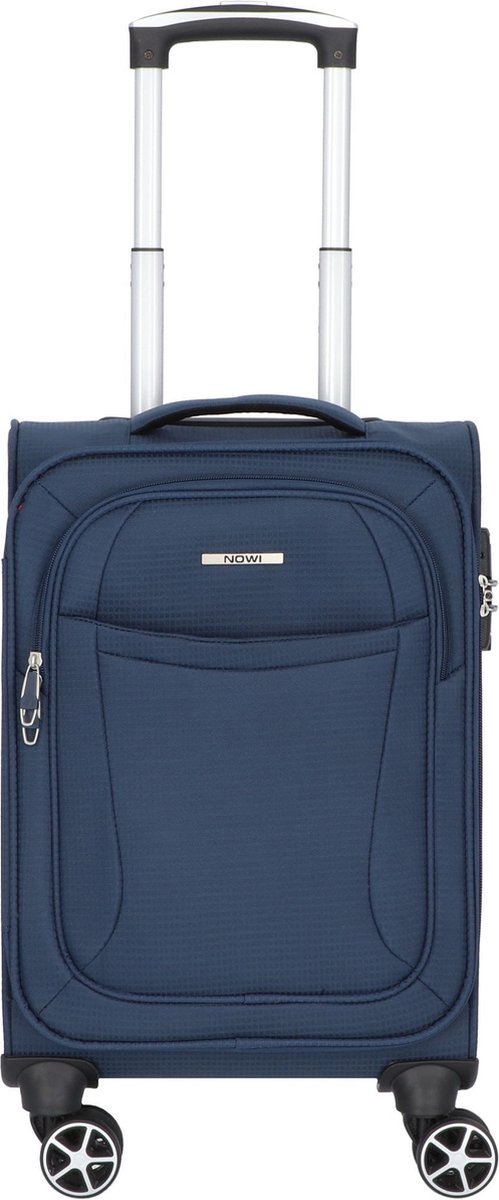 NOWI Edinburgh 4 wielen Cabinewagen 50 cm - Zachte bagage - TSA slot - navy