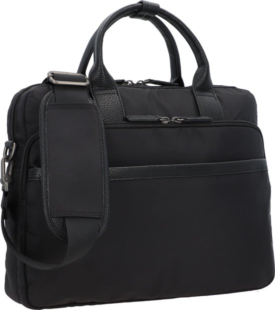PICARD Sac de bureau Sac à épaule bandoulière pour ordinateur portable S'pore Business Bag Black Noir