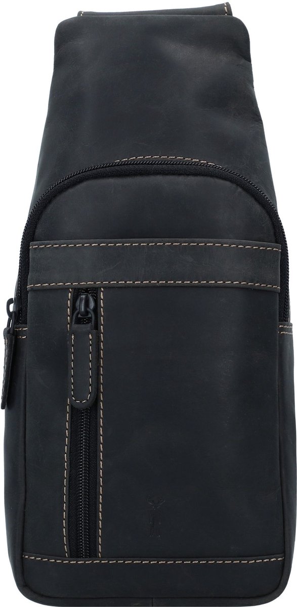 Jack Kinsky Baltimore 17 Schoudertas Leer 30 cm - Dames - anthrazit