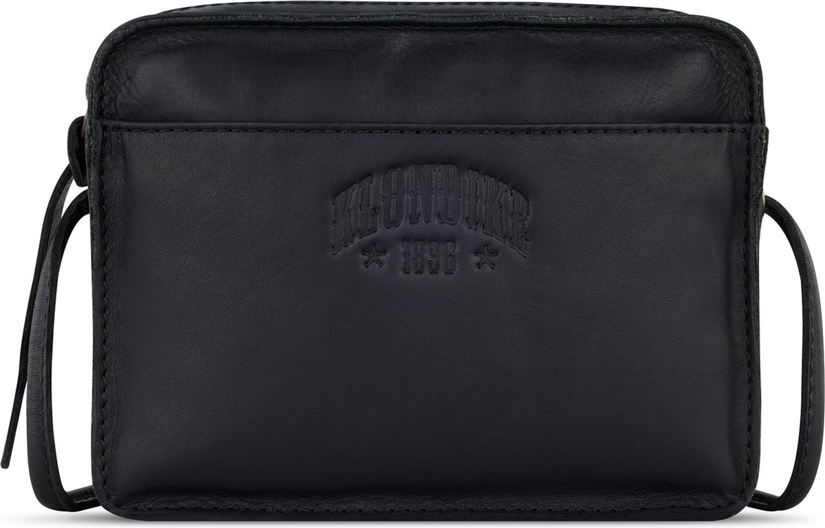 KLONDIKE 1896 Leren Schoudertas Rush Allison Shoulderbag Black Zwart