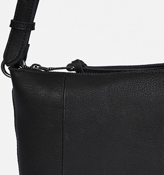 Sac Bandoulière Crossbody FREDsBRUDER Bestie En Cuir Véritable - Noir