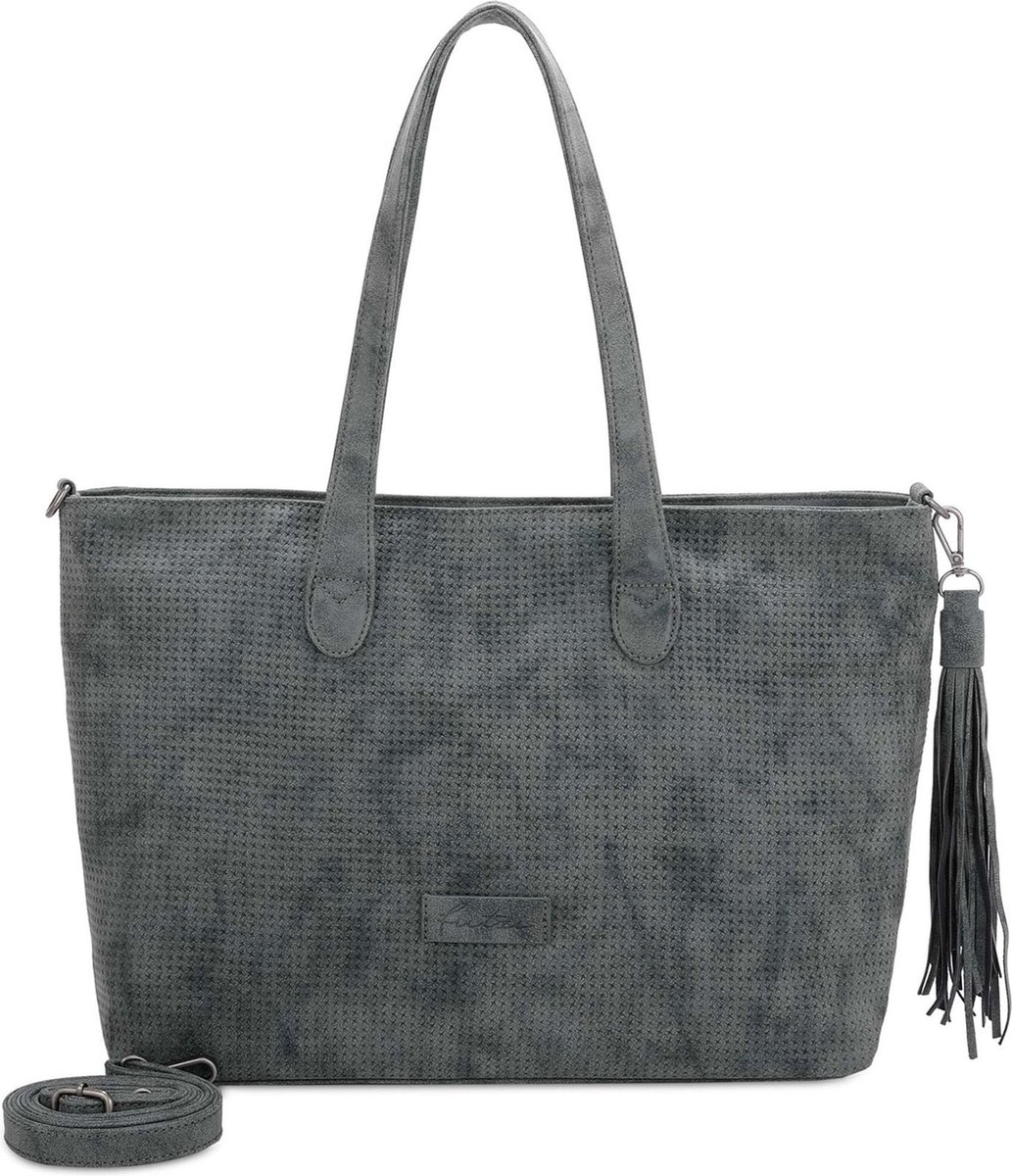 Fritzi aus Preußen Schoudertas Vintage Jordy Shopper Soda Blauwgrijs