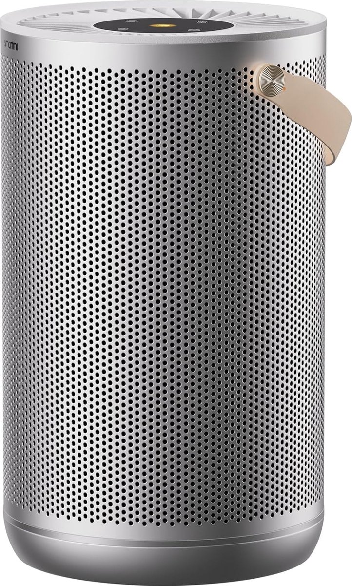 Smart luchtreiniger P2 zeer efficiënte HEPA13 CADR 260m h 30 18dB draadloze draagbare luchtreiniger met sfeerlamp APP verbonden en live monitoring zilver