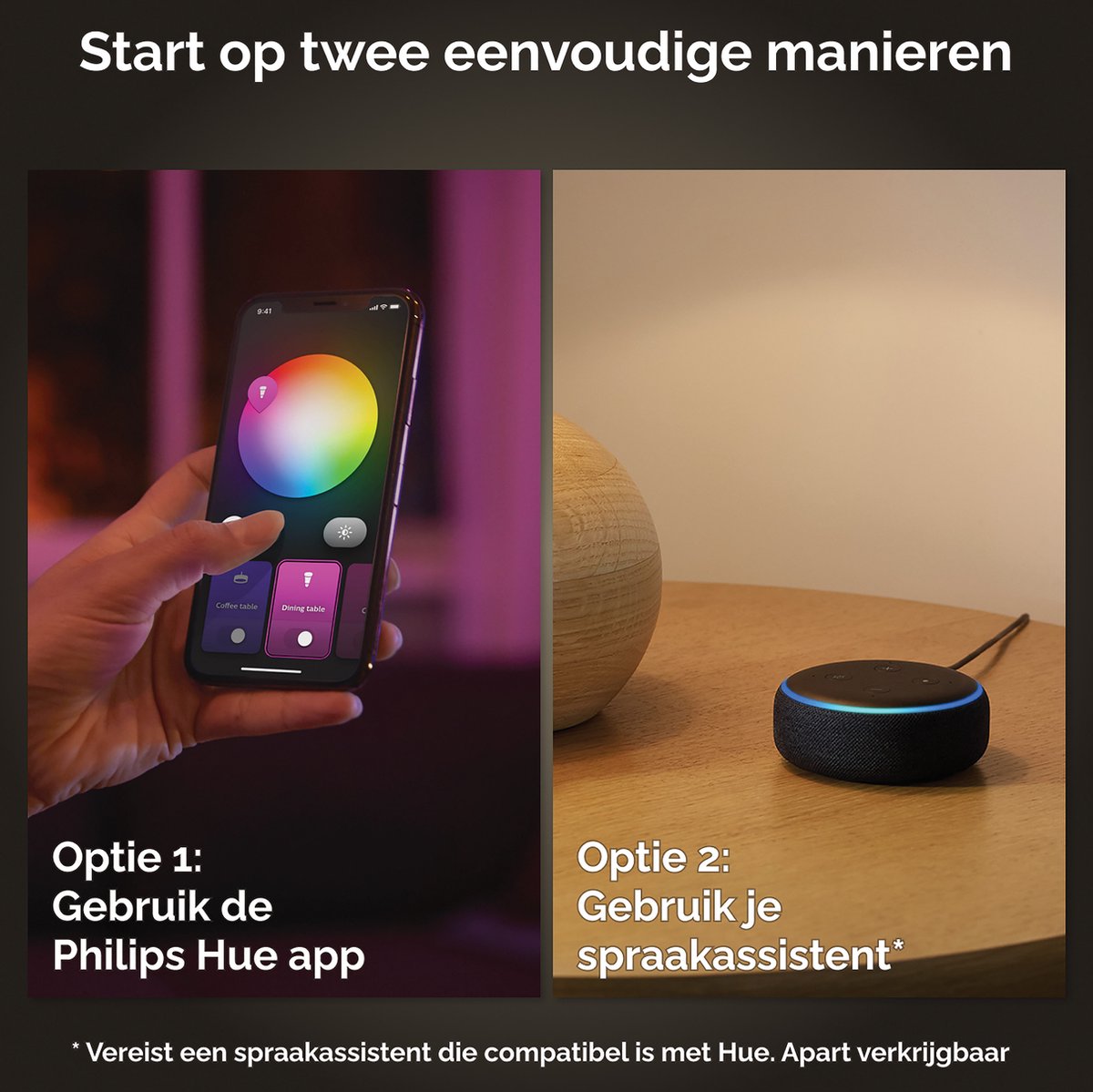 Philips Hue Infuse plafondlamp - wit en gekleurd licht - zwart - 38cm — afbeelding 7