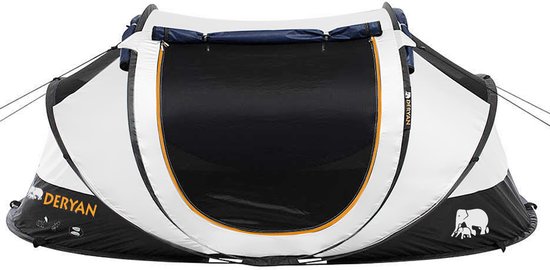 Deryan Luxe Cocoon Pop Up Tent - Anti-UV 50+ 2 Seconds - 2 Persoons - Cream van Deryan — afbeelding 2