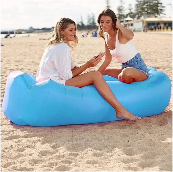 Opblaasbare strandbank, 230 x 70 cm, opblaasbaar, outdoor