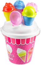 Yello Ice Cream 11-Delige Strandemmerset - Zandkasteel & IJsvormen - Kleurrijk Speelplezier voor Kinderen