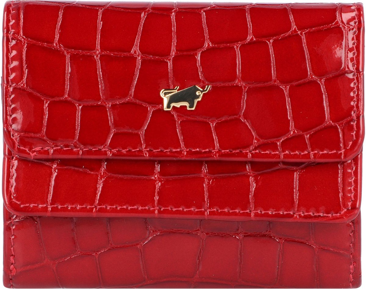 Braun Buffel Verona Portemonnee Dames - Ritsportemonnee - Leer - Rood