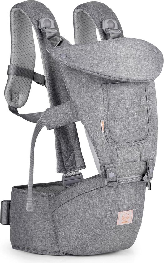 Hoppediz Softshell hordozós baba takaró - Szürke, Hordozás