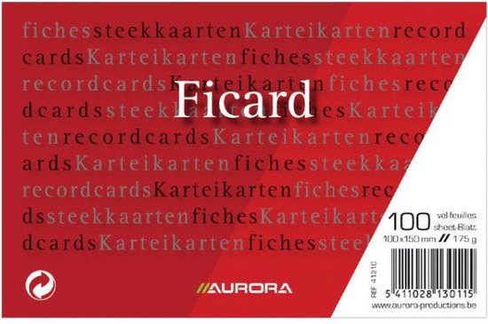 Carte de correspondance 100x150 vierge 175gr blanc - 10 pièces