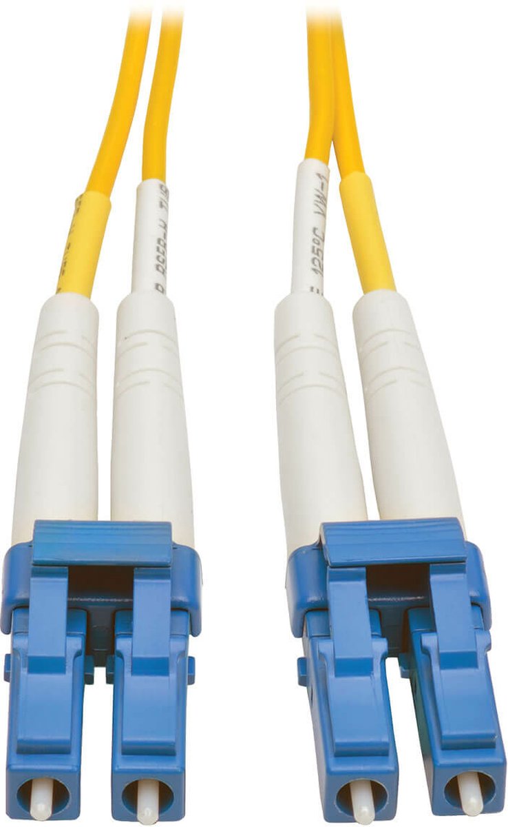 Tripp Lite LC/LC, 8.3/125, 26 ft Glasvezel kabel 8 m Geel