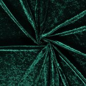 Velours de Panne / Tissu Velours Écrasé - Vert Foncé - 1 Mètre
