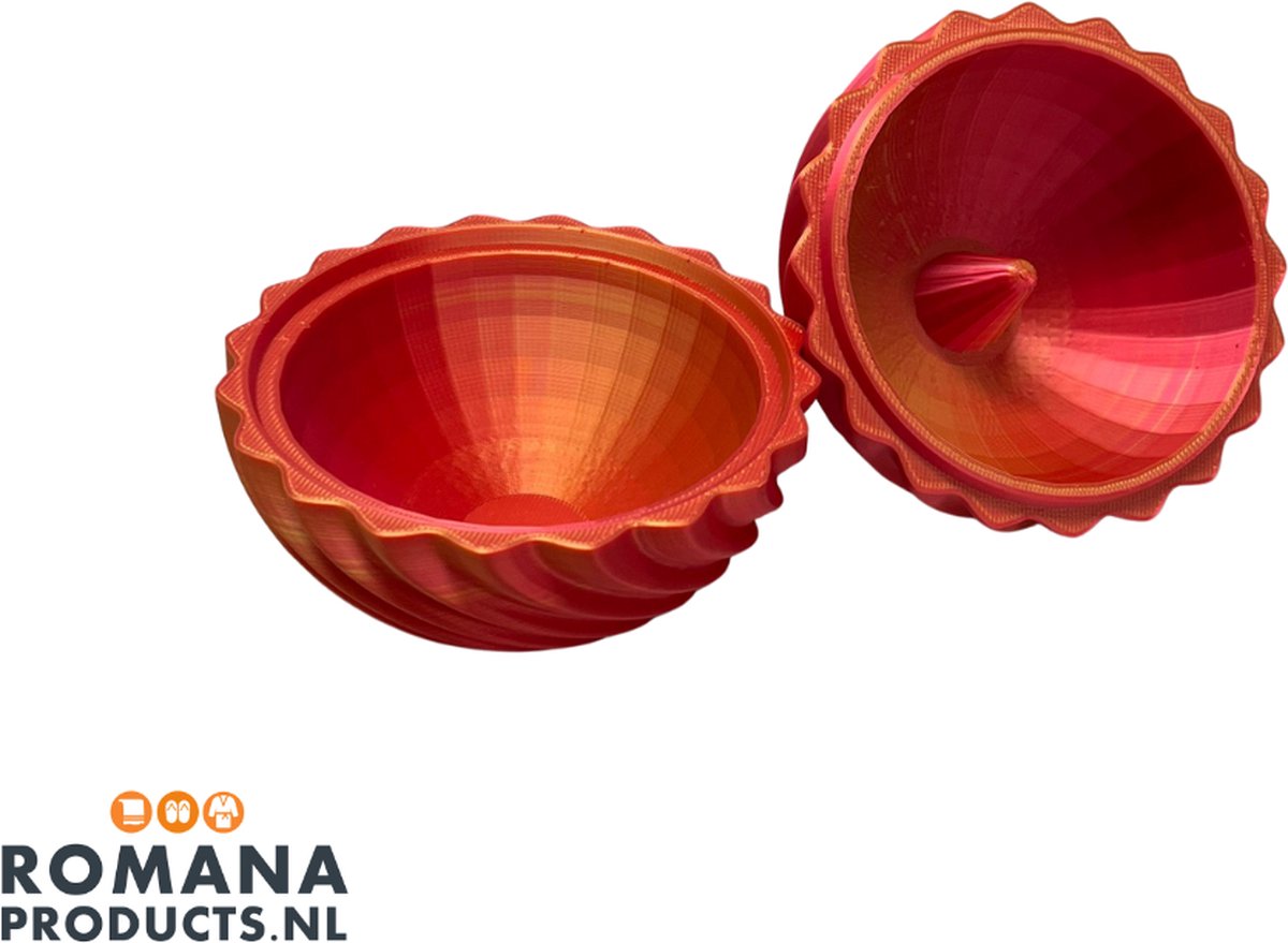Romana Products - Sauna IJsbalmaker met Kegel - Infusiebal - Sneeuwbalvorm - Aroma en geur verdamper - Rode Accessoire voor Sauna en Wellness