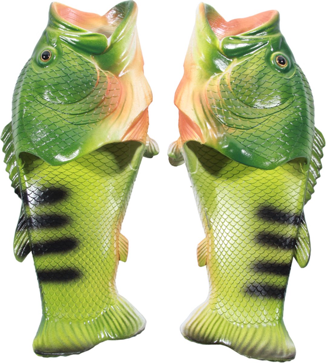 Visslippers, grappige schoenen, slippers, uniseks, antislip, strand, bijzondere sandalen, douche, kinderen, jongens, meisjes, dames, heren, groen, 38/39 EU
