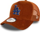 New Era - Casquette de camionneur réglable 9FORTY E-Frame MLB Cord Brown des Dodgers de Los Angeles