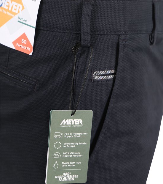 Meyer Pantalon - Bonn-5603 Marine (Taille: 28)