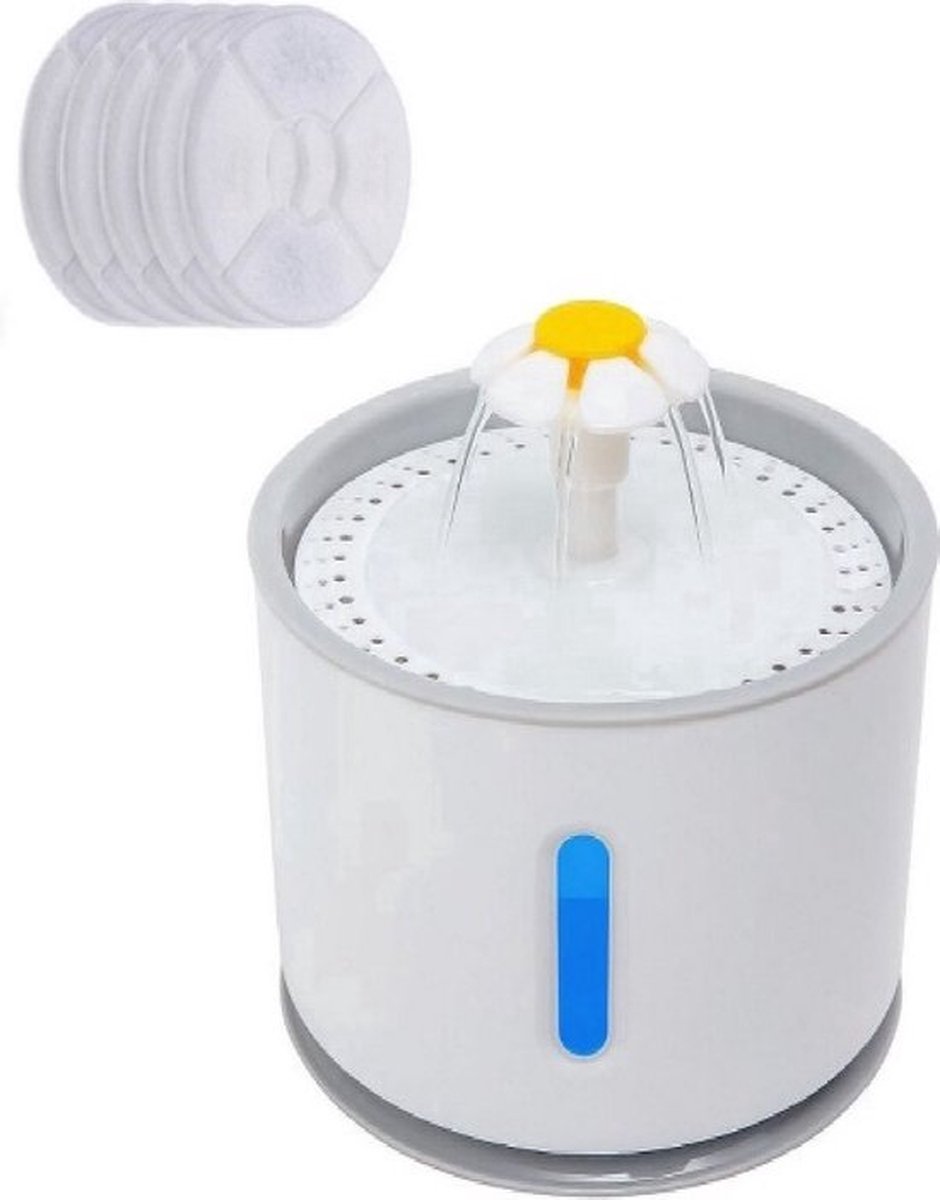 Drinkfontein – Fontein voor Huisdieren – Kattenfontein – Huisdieren Speeltje – Wit – Incl. 5 filters Drinkfontein – Fontein voor Huisdieren – Kattenfontein – Huisdieren Speeltje – Wit – Incl. 5 filters