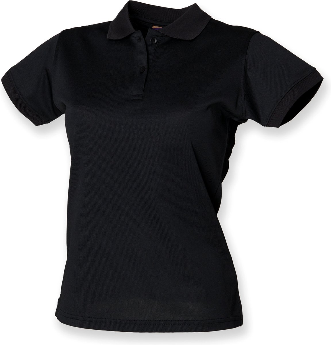Henbury Ladies Coolplus® Polo Shirt H476 - Black - L