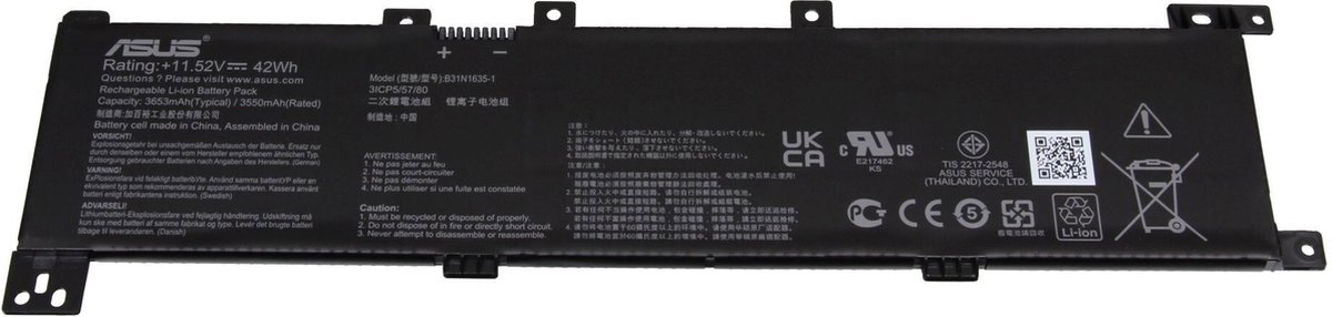 Asus 0B200-02560000 Batterij - 42Wh