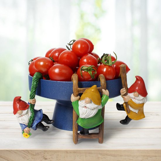 Pendentifs pour Gnomes grimpants 3 pièces, Perfect pour les Pots de fleurs , Décoration de Jardin et de balcon