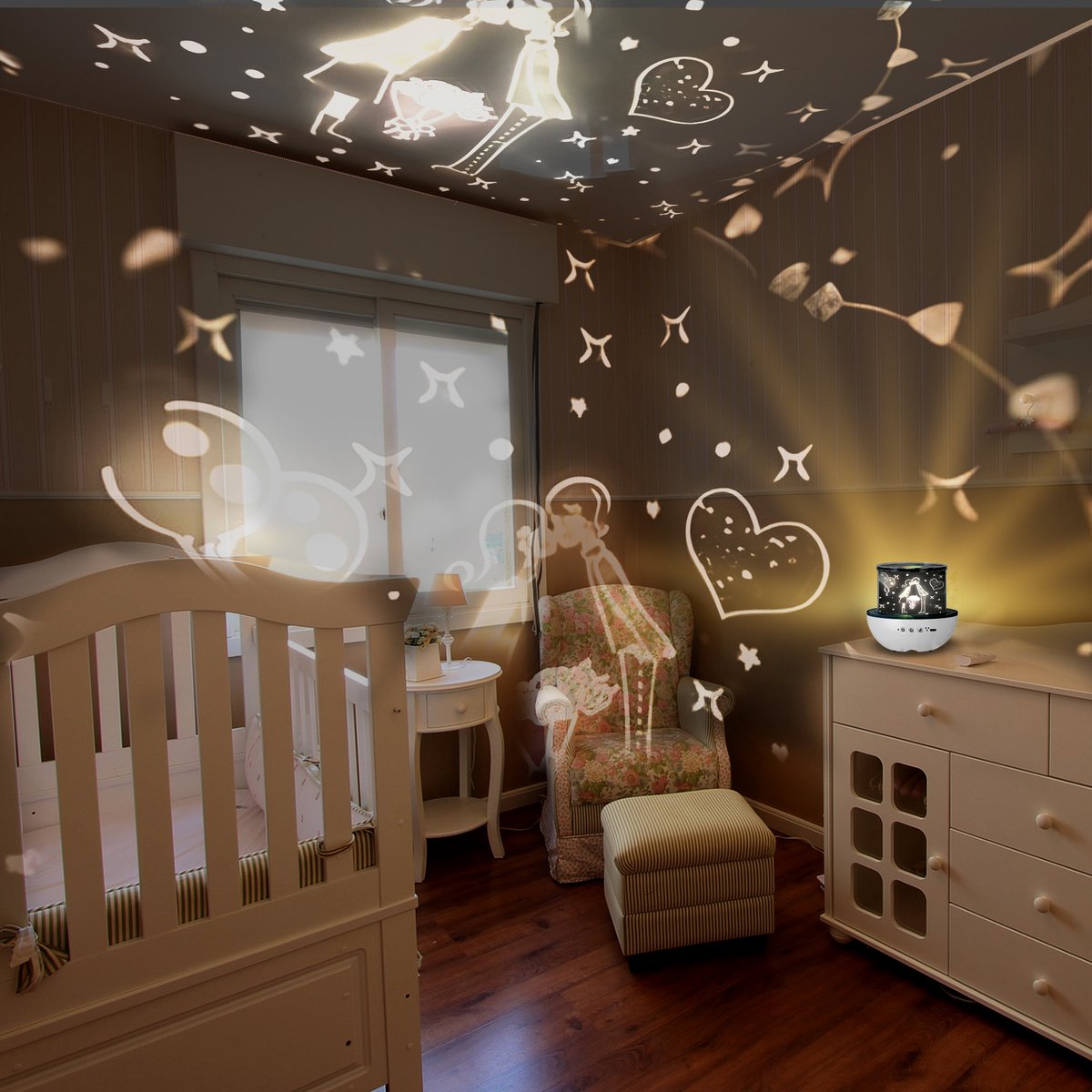 Sterren Projector – Sterrenhemel – Sterrenprojector – Star Projector – Sky Projector – Sterren Lamp – Nachtlampje Kinderen – Slaaptrainer – Night Light – ABS – foto 7