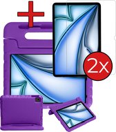 Étui pour enfants adapté à l'iPad Air 2024 (13 pouces) Étui Kinder Étui Kids Kidsproof avec 2x protecteur d'écran - Étui adapté pour iPad Air 6 (13 pouces) Étui Kinder - Violet