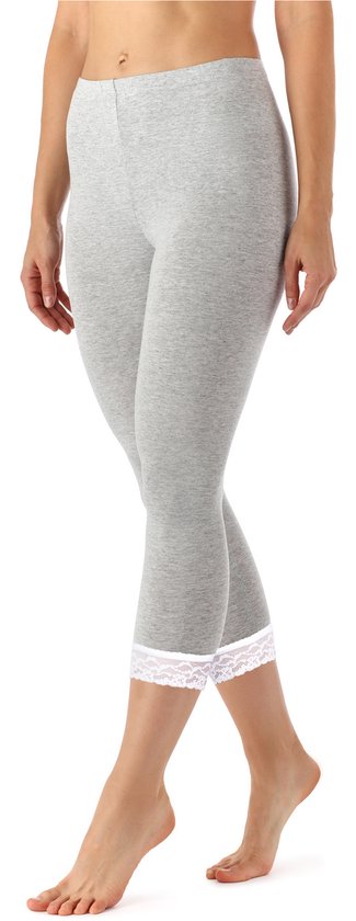 Merry Style MS-MS10-290-LE Dames Capri Leggings - Sport - Vrijetijdsbroek - 3/4 Lengte met Kant - Viscose - Sporbroek - Yogabroek - Gemêleerd - 4XL