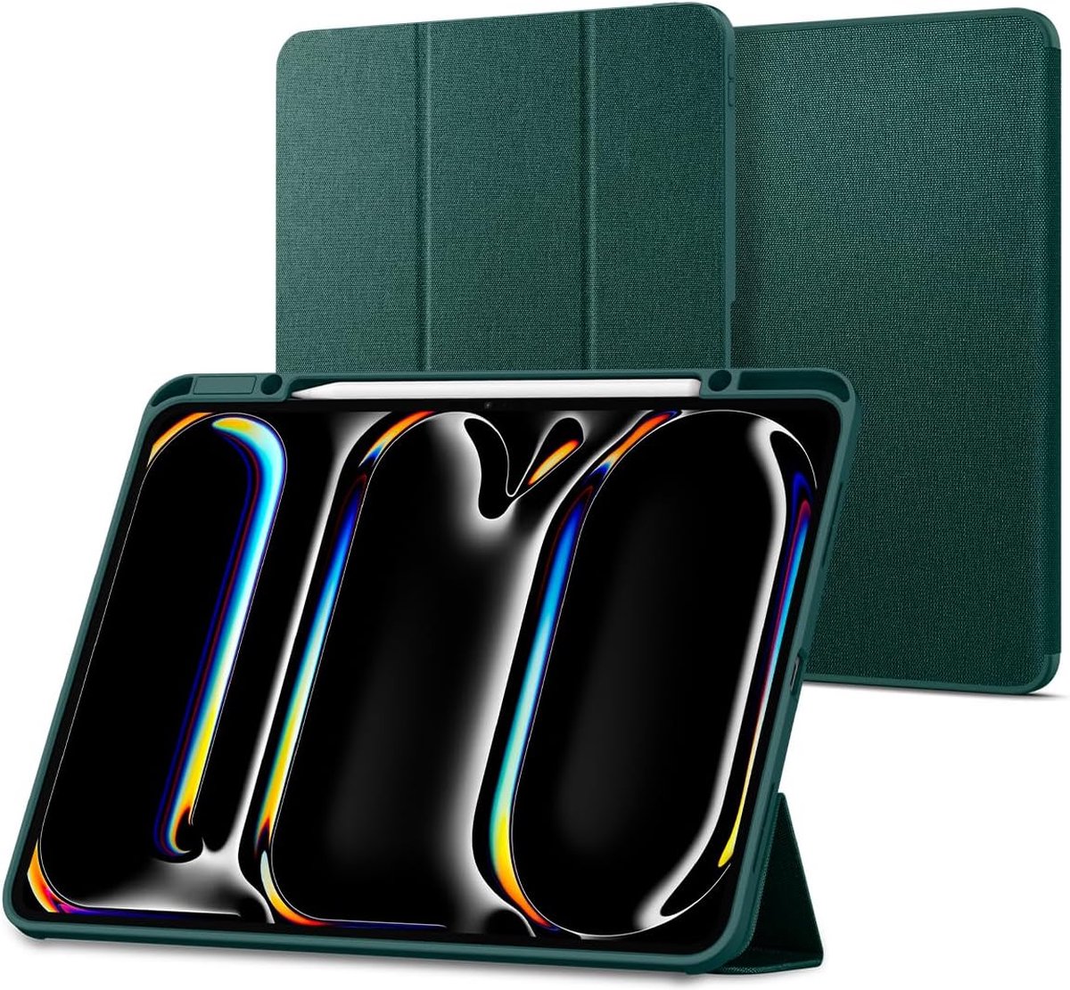 Spigen Geschikt voor Apple iPad Pro 13 inch M4 - Urban Fit - Book Case Hoesje - Groen