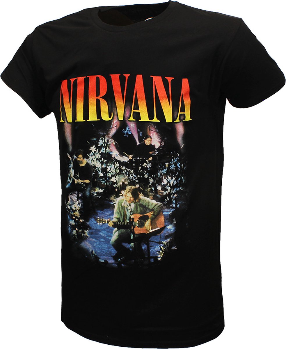Nirvana Unplugged Live T-Shirt - Officiële Merchandise - L