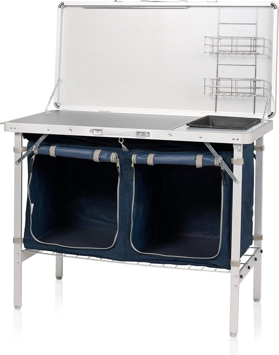 Campart Camping kitchen Bilbao KI-0411-4 adjustable legs - 2 x 3