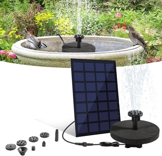 Borstelloze waterpomp op zonne-energie, 800 Lh, DC 12 V