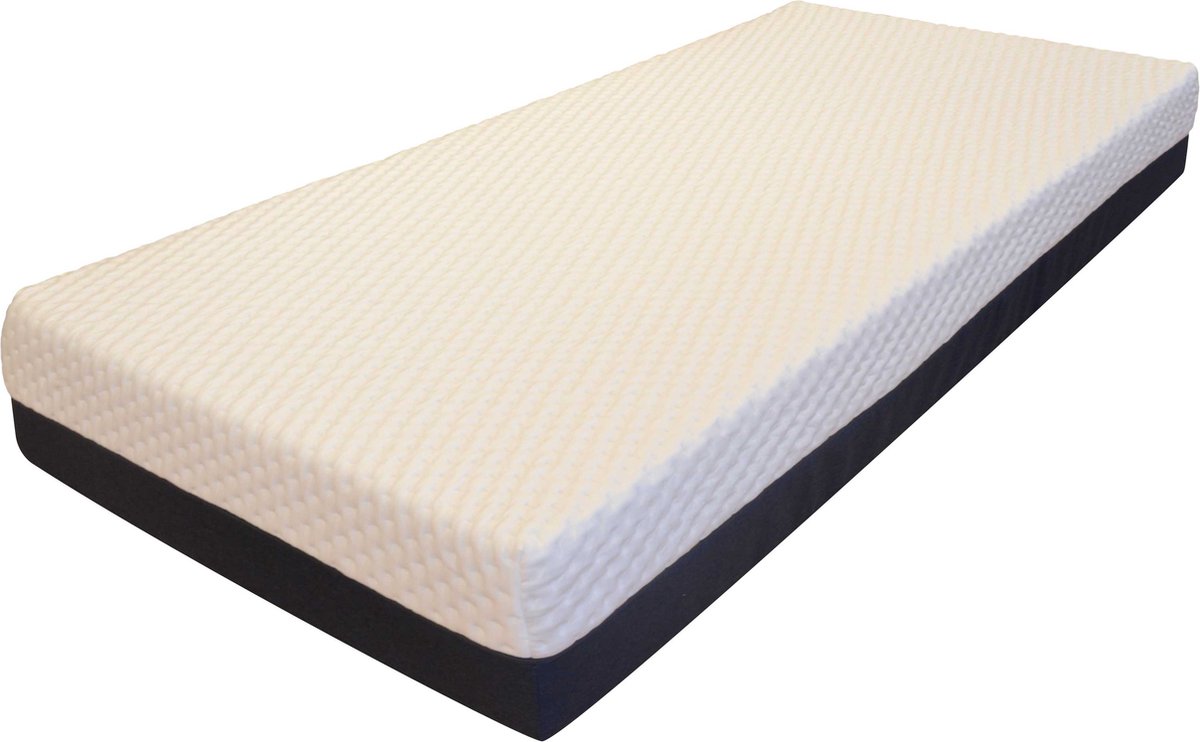 Eenpersoonsmatras Excellence 90x190x23cm - Pocketveren - Emob - Matrassen - Wit - Viscose; Polyester; PU Schuim; Koudschuim