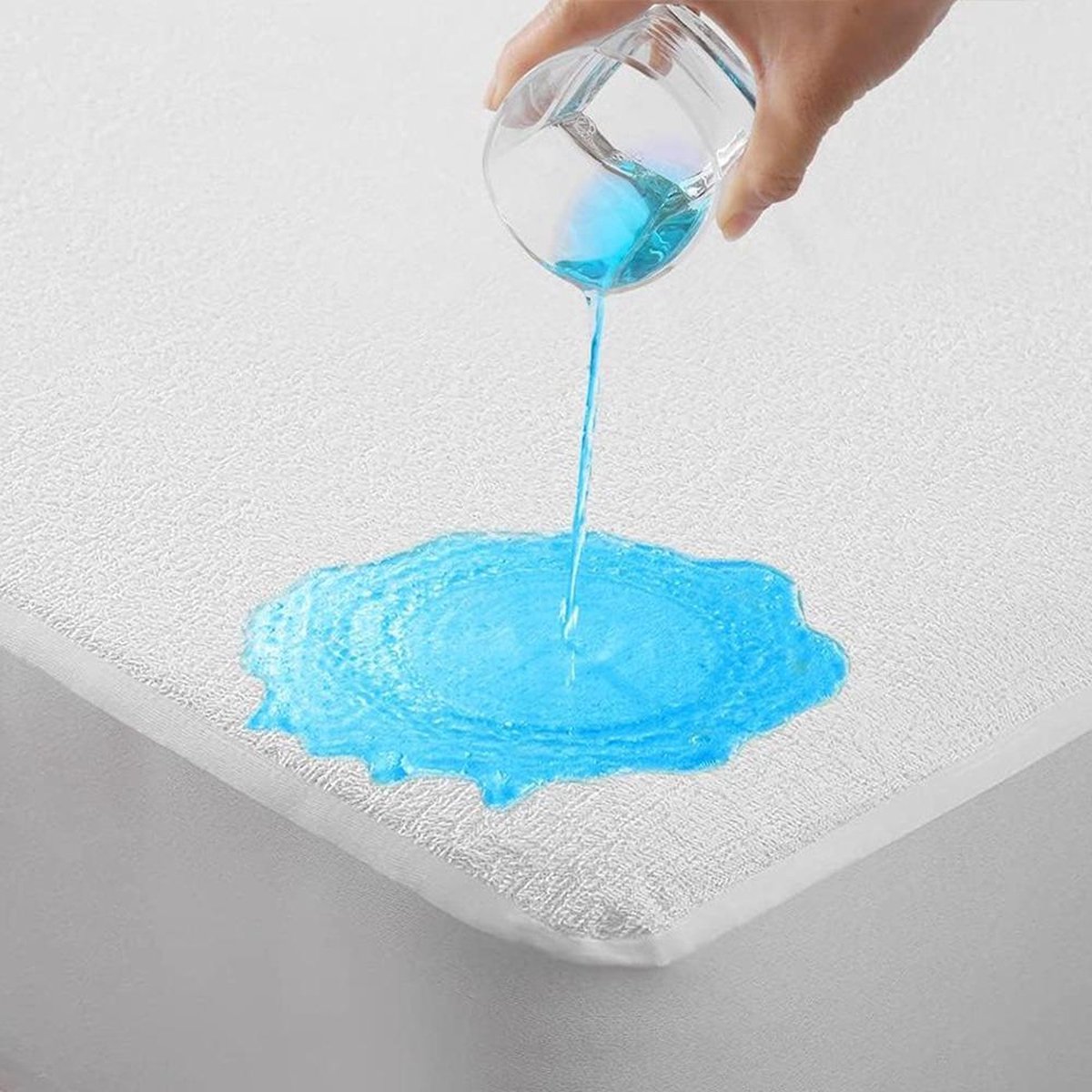 Matrasbeschermer Molton Waterdicht – Hoeslaken met TPU-laag, Ademend Hoogwaardig Katoen Molton, Wasbare Matrasbeschermer voor Dagelijks & Incontinentiegebruik - 220 cm x 220 cm