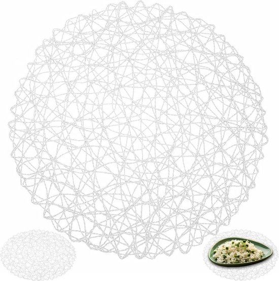 Set de table Papier Wit Rond 35 cm - Dessous de verre