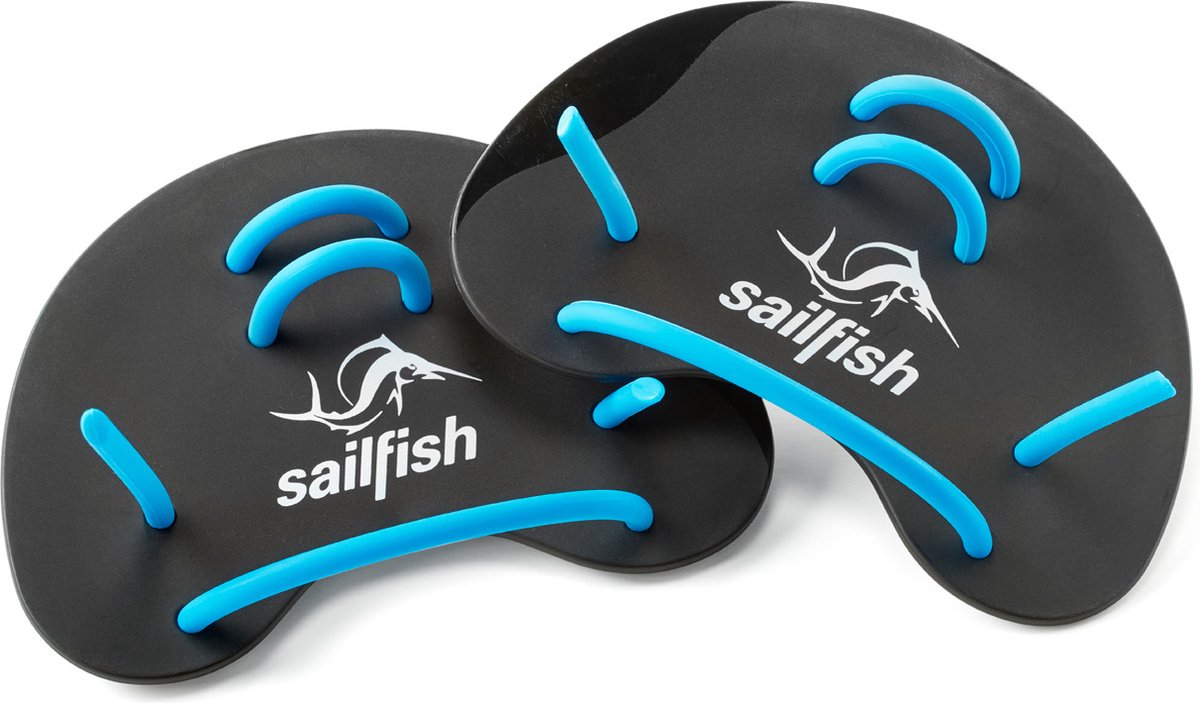 Sailfish Finger Paddles, Zwart, Blauw, Kunststof, Volwassene