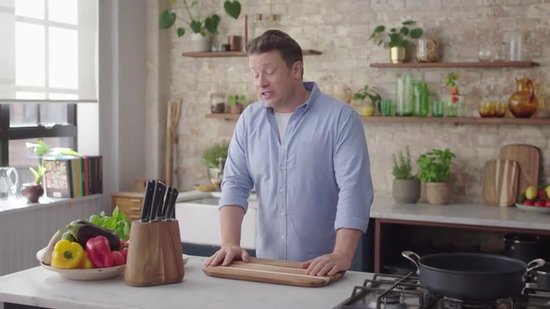 Jamie Oliver by Tefal - Houten Snijplank - Large - 49x28x2.5 cm - Acaciahout - Duurzaam - Antibacterieel