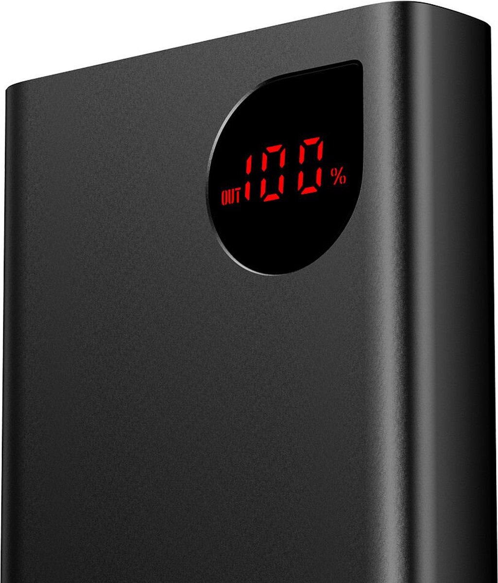 Baseus 20000mAh Adaman Metal Power - Zwart