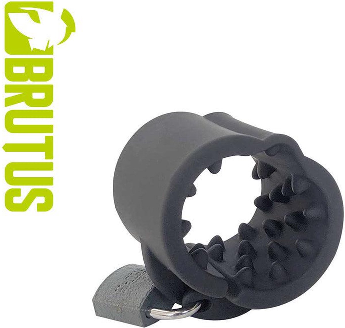 Silicone ballstretcher met spikes en slot