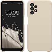 kwmobile coque de téléphone compatible avec Samsung Galaxy A32 5G - Coque avec revêtement en silicone - Coque pour smartphone en crème mate