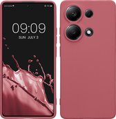 kwmobile coque de téléphone adaptée à Xiaomi Redmi Note 13 Pro 4G - Coque pour smartphone - Découpe précise pour appareil photo - En rose foncé