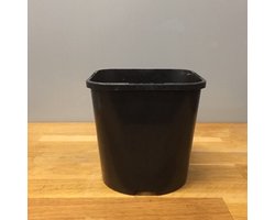 Kweekpot Zwart Vierkant/Rond 2 liter - 14cm (10 stuks)