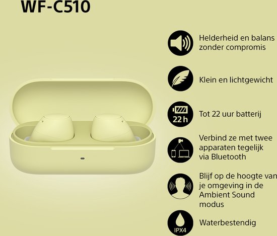 Sony WF-C510 (Yellow) (7/8)