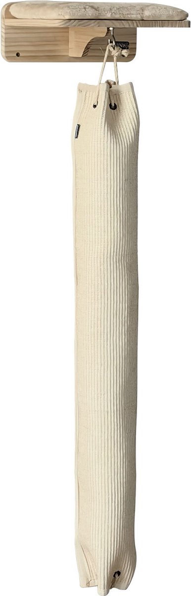 Quapas! Sisal Klimzak voor Katten - Incl. Wandbevestiging - Beige - 150x16cm