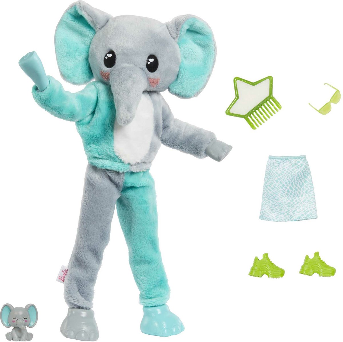 Barbie Cutie Reveal Jungle - Barbiepop - Olifant met verrassingsaccessoires — afbeelding 6