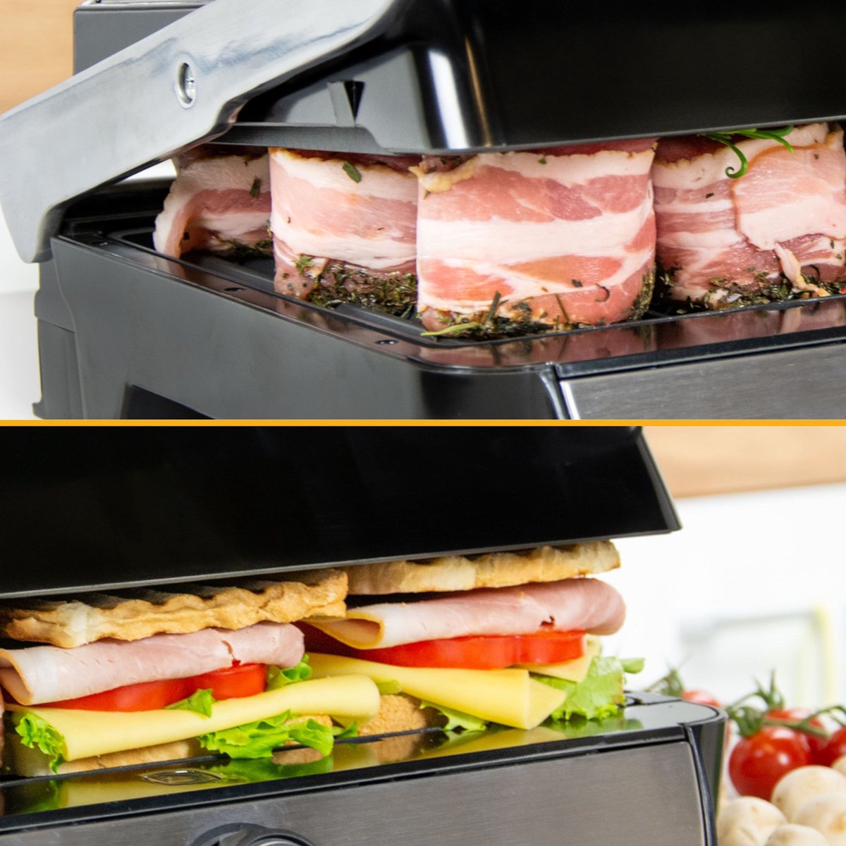 TZS First Austria Contactgrill 1800W - compact tafelmodel thumbnail 5