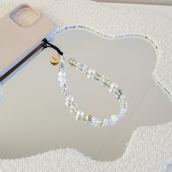 Foto: Zanae universeel telefoon koord ketting turtoise shell authentique